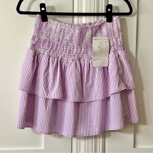 Vineyard Vines Multi Stripe Seersucker Skirt Purple Sz S